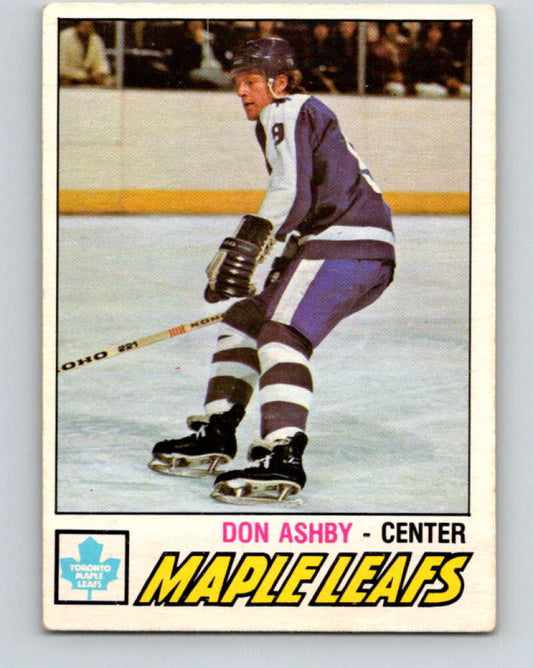 1977-78 O-Pee-Chee #365 Don Ashby  RC Rookie Toronto Maple Leafs  V15609