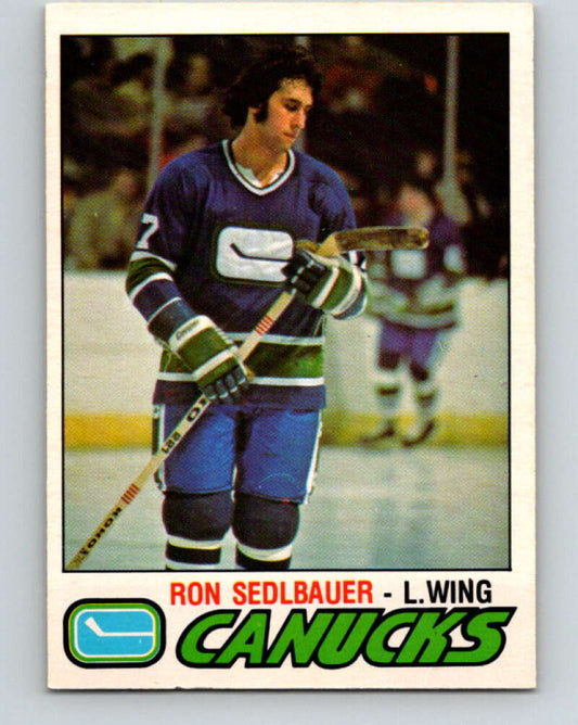 1977-78 O-Pee-Chee #368 Ron Sedlbauer  Vancouver Canucks  V15625