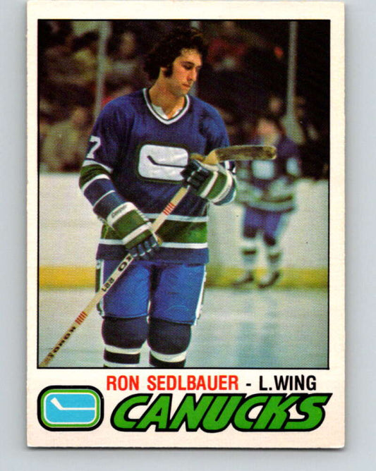 1977-78 O-Pee-Chee #368 Ron Sedlbauer  Vancouver Canucks  V15626