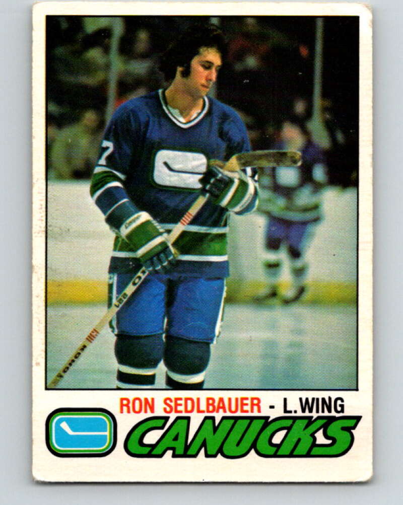 1977-78 O-Pee-Chee #368 Ron Sedlbauer  Vancouver Canucks  V15627