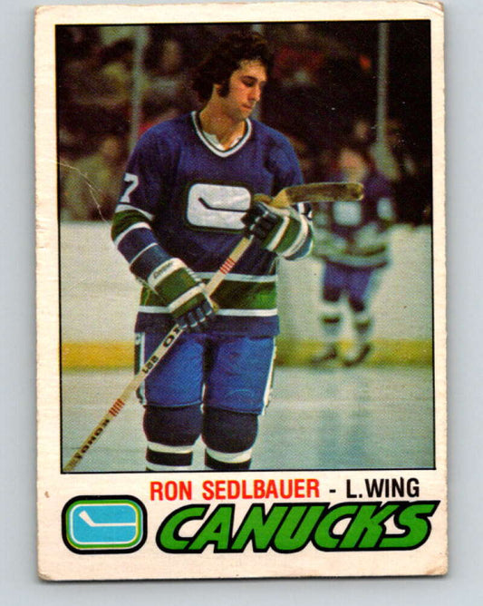 1977-78 O-Pee-Chee #368 Ron Sedlbauer  Vancouver Canucks  V15628