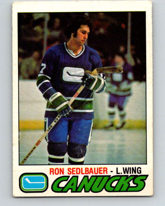 1977-78 O-Pee-Chee #368 Ron Sedlbauer  Vancouver Canucks  V15629