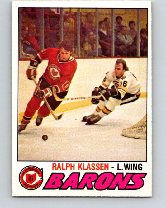 1977-78 O-Pee-Chee #372 Ralph Klassen  Cleveland Barons  V15653