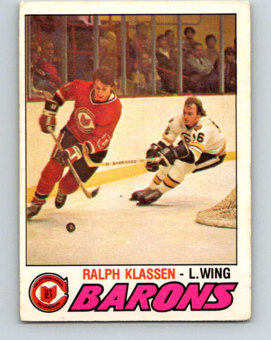 1977-78 O-Pee-Chee #372 Ralph Klassen  Cleveland Barons  V15660