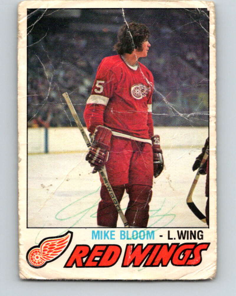 1977-78 O-Pee-Chee #375 Mike Bloom  Detroit Red Wings  V15678