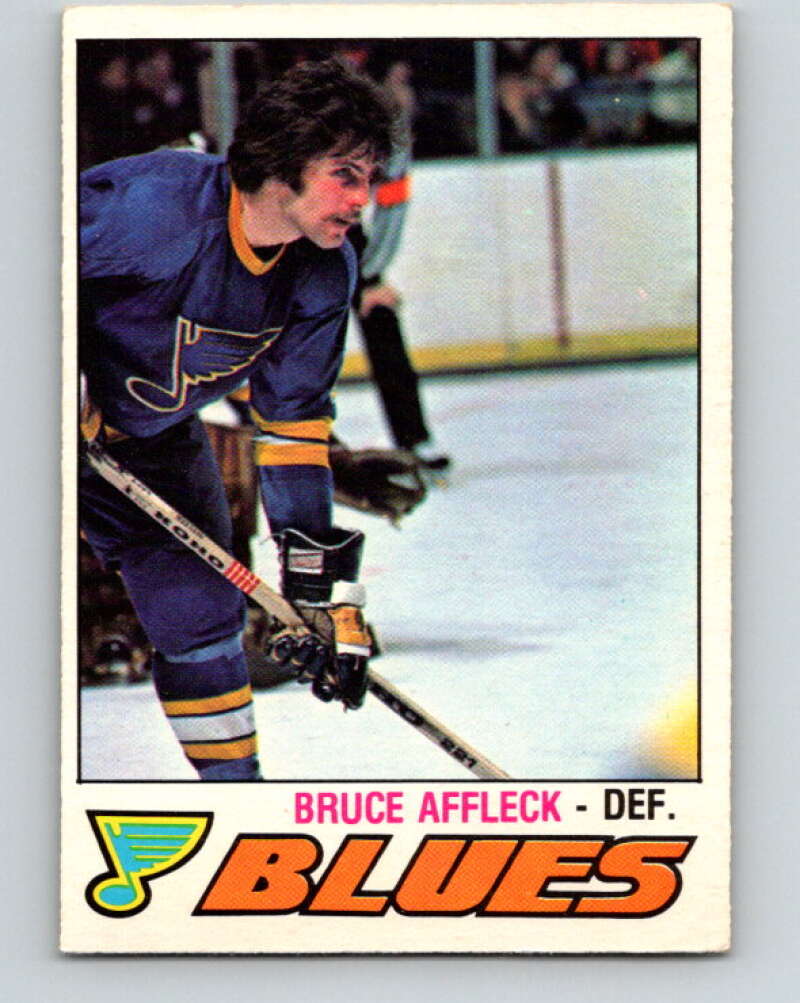 1977-78 O-Pee-Chee #376 Bruce Affleck  St. Louis Blues  V15680