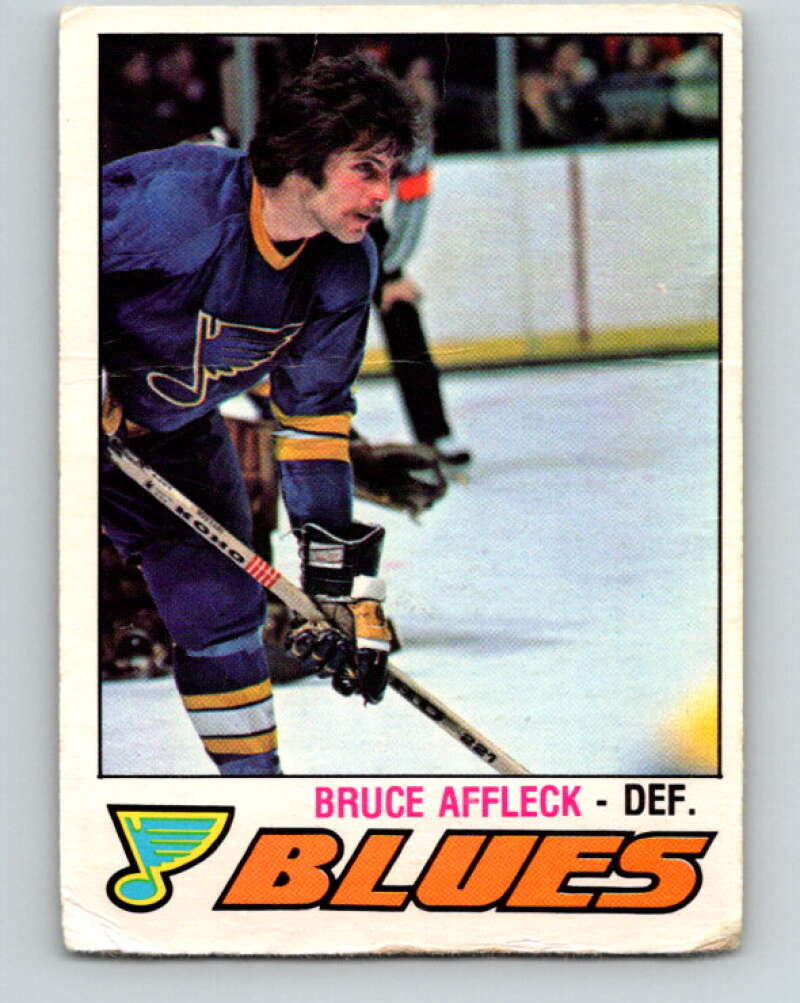 1977-78 O-Pee-Chee #376 Bruce Affleck  St. Louis Blues  V15682