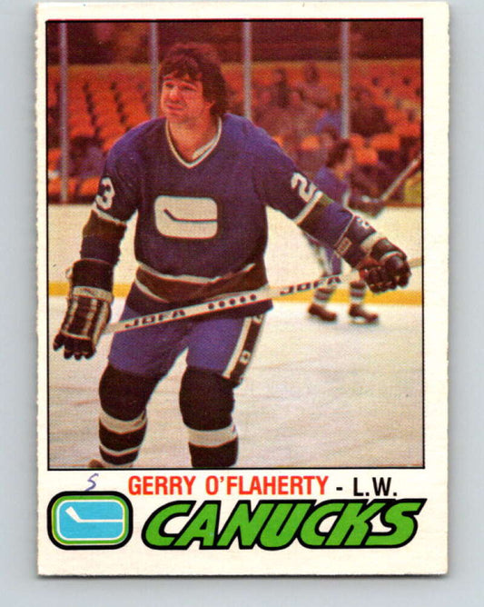 1977-78 O-Pee-Chee #377 Gerry O'Flaherty  Vancouver Canucks  V15688