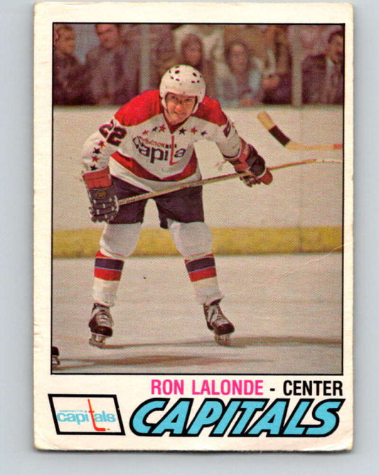 1977-78 O-Pee-Chee #378 Ron Lalonde  Washington Capitals  V15700