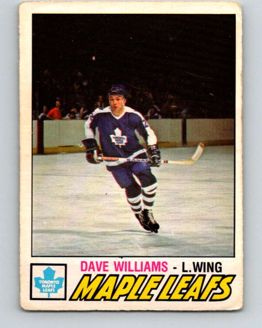 1977-78 O-Pee-Chee #383 Tiger Williams  Toronto Maple Leafs  V15731