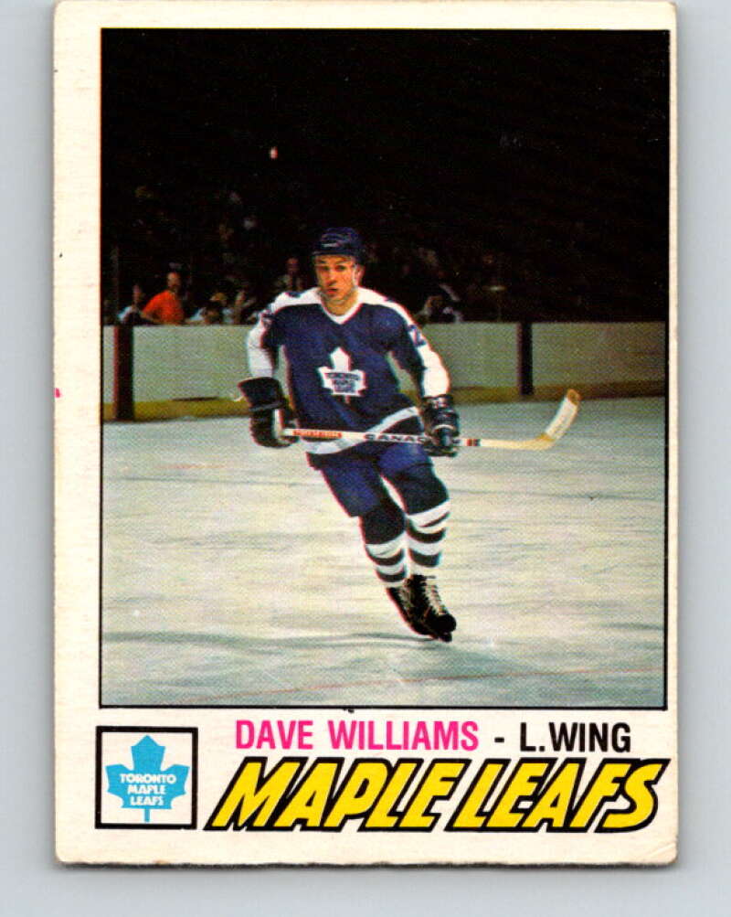 1977-78 O-Pee-Chee #383 Tiger Williams  Toronto Maple Leafs  V15733