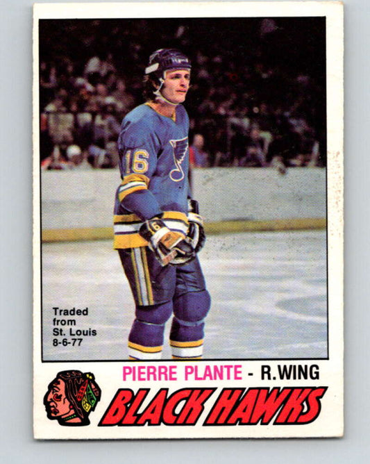 1977-78 O-Pee-Chee #385 Pierre Plante  Chicago Blackhawks  V15740