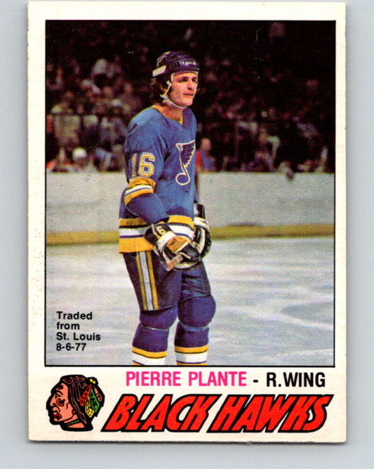 1977-78 O-Pee-Chee #385 Pierre Plante  Chicago Blackhawks  V15741