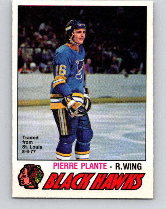 1977-78 O-Pee-Chee #385 Pierre Plante  Chicago Blackhawks  V15742