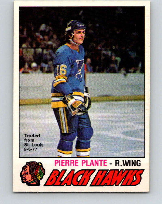 1977-78 O-Pee-Chee #385 Pierre Plante  Chicago Blackhawks  V15744