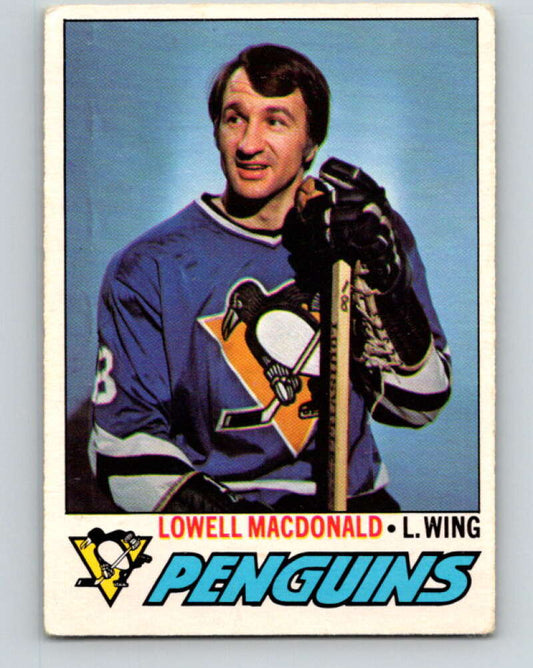 1977-78 O-Pee-Chee #390 Lowell MacDonald  Pittsburgh Penguins  V15787