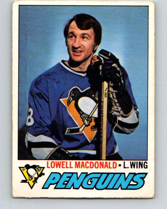 1977-78 O-Pee-Chee #390 Lowell MacDonald  Pittsburgh Penguins  V15789