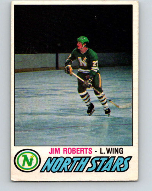 1977-78 O-Pee-Chee #392 Jim Roberts  RC Rookie Minnesota North Stars  V15814