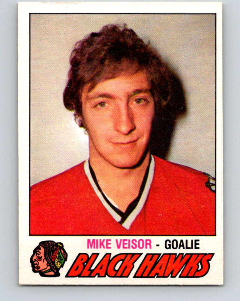 1977-78 O-Pee-Chee #393 Mike Veisor  Chicago Blackhawks  V15817