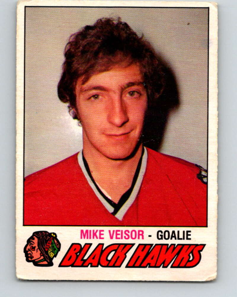 1977-78 O-Pee-Chee #393 Mike Veisor  Chicago Blackhawks  V15823