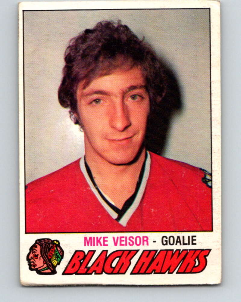 1977-78 O-Pee-Chee #393 Mike Veisor  Chicago Blackhawks  V15824