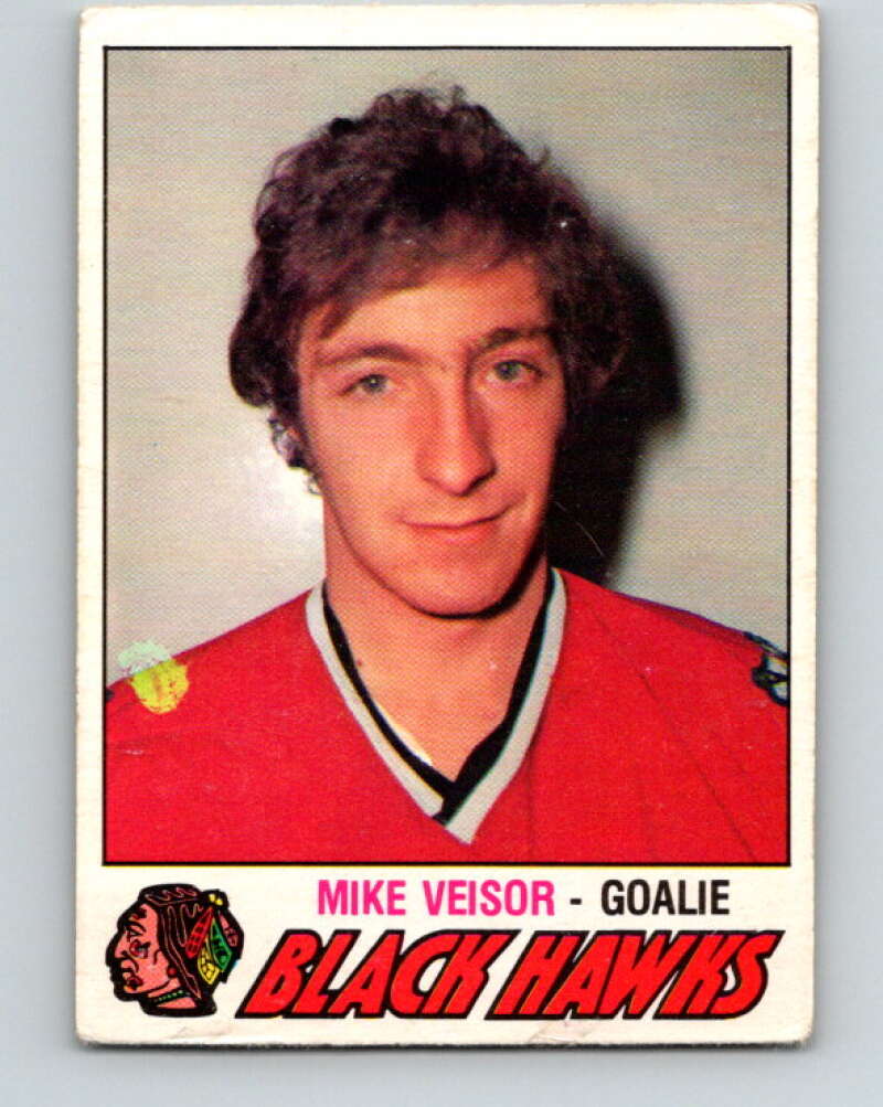 1977-78 O-Pee-Chee #393 Mike Veisor  Chicago Blackhawks  V15825