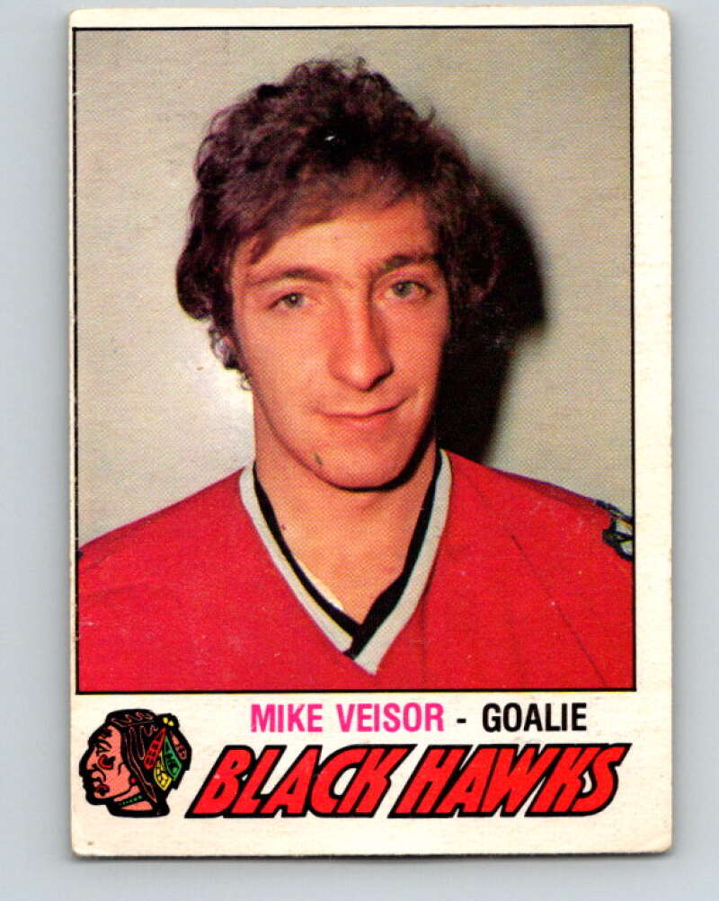 1977-78 O-Pee-Chee #393 Mike Veisor  Chicago Blackhawks  V15827