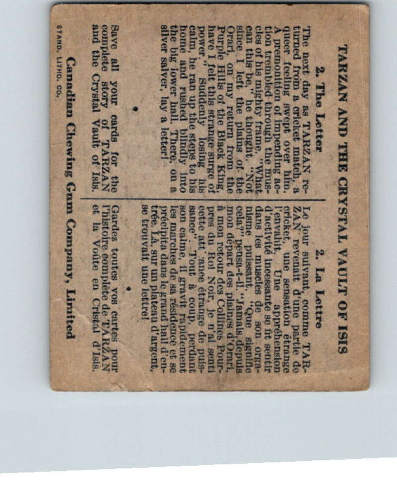 1934 Tarzan Cryastal Vault of Isis #2 The Letter  V16341