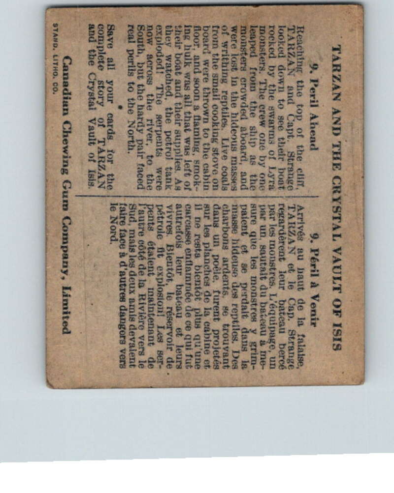 1934 Tarzan Cryastal Vault of Isis #9 Peril Ahead  V16348