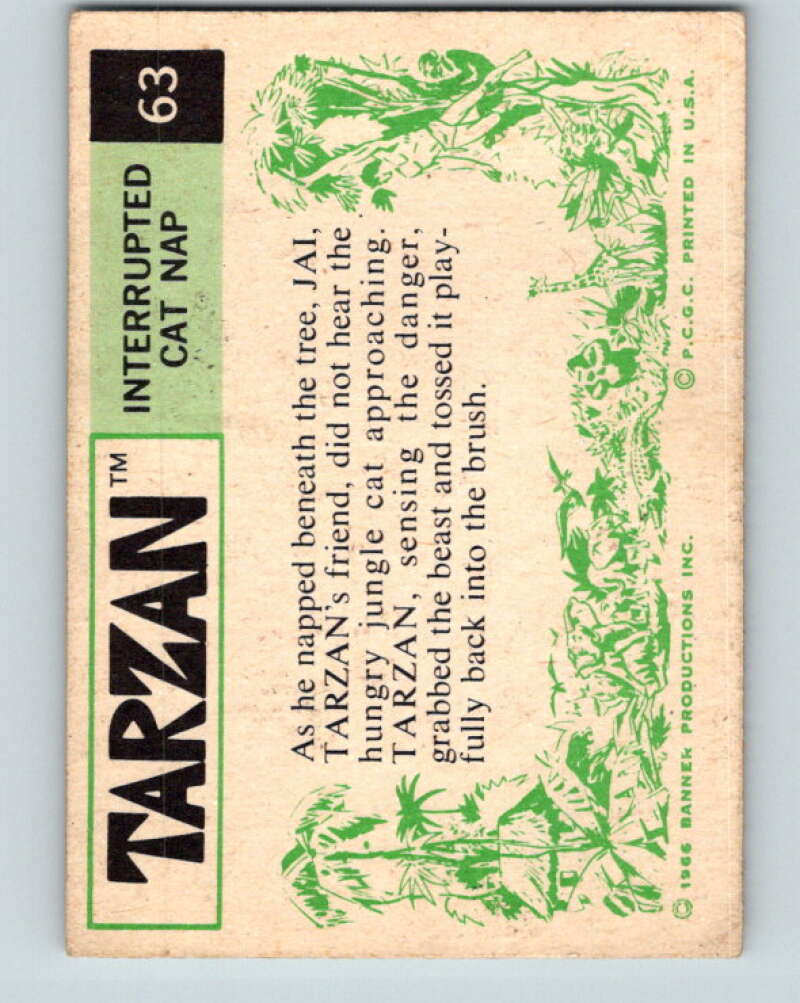1967 Tarzan #63 Interrupted Cat Nap  V16410