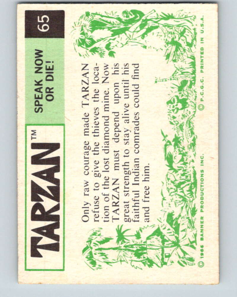 1966 Tarzan #65 Speak Now or Die  V16412