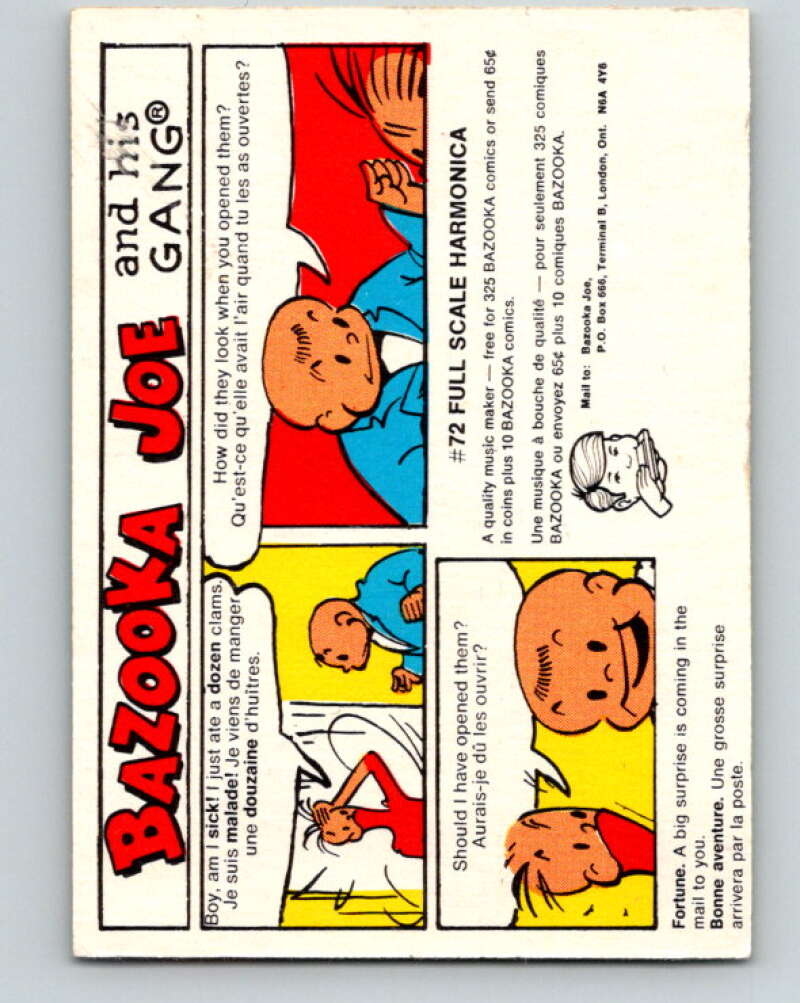 1970's O-Pee-Chee Bazooka Joe and his Gang #3  V16415