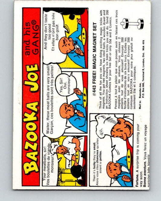 1970's O-Pee-Chee Bazooka Joe and his Gang #6  V16420