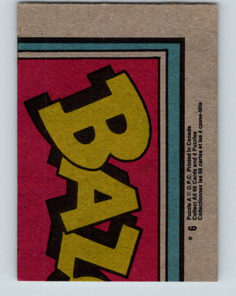 1970's O-Pee-Chee Bazooka Joe and his Gang #6  V16420