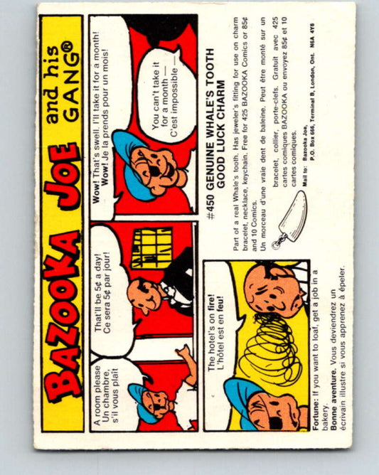 1970's O-Pee-Chee Bazooka Joe and his Gang #11  V16425