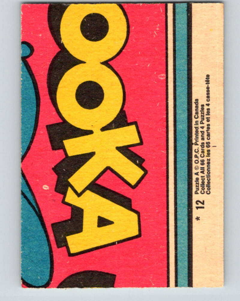 1970's O-Pee-Chee Bazooka Joe and his Gang #12  V16426