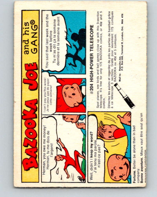 1970's O-Pee-Chee Bazooka Joe and his Gang #15  V16428