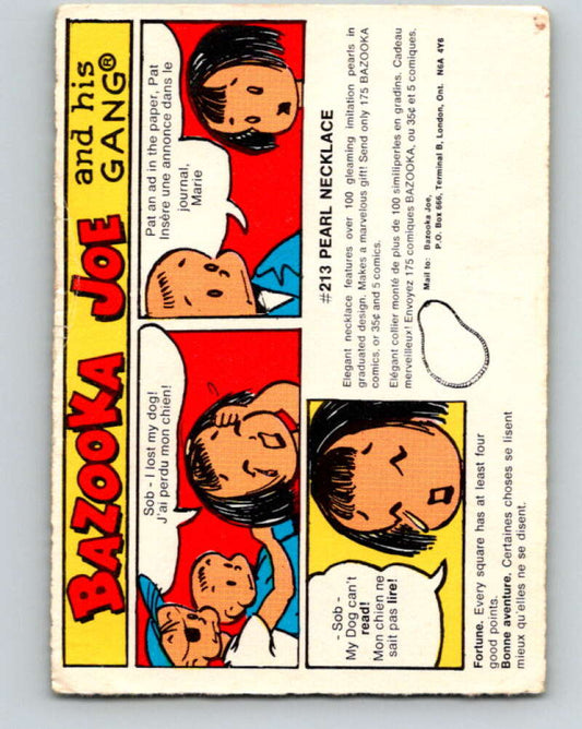 1970's O-Pee-Chee Bazooka Joe and his Gang #25  V16437