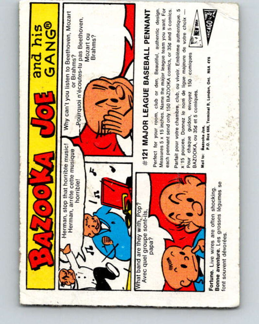 1970's O-Pee-Chee Bazooka Joe and his Gang #26  V16438