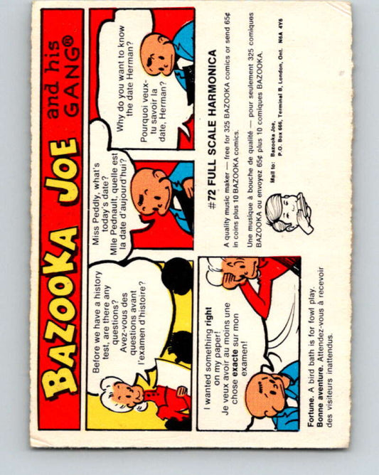 1970's O-Pee-Chee Bazooka Joe and his Gang #33  V16441