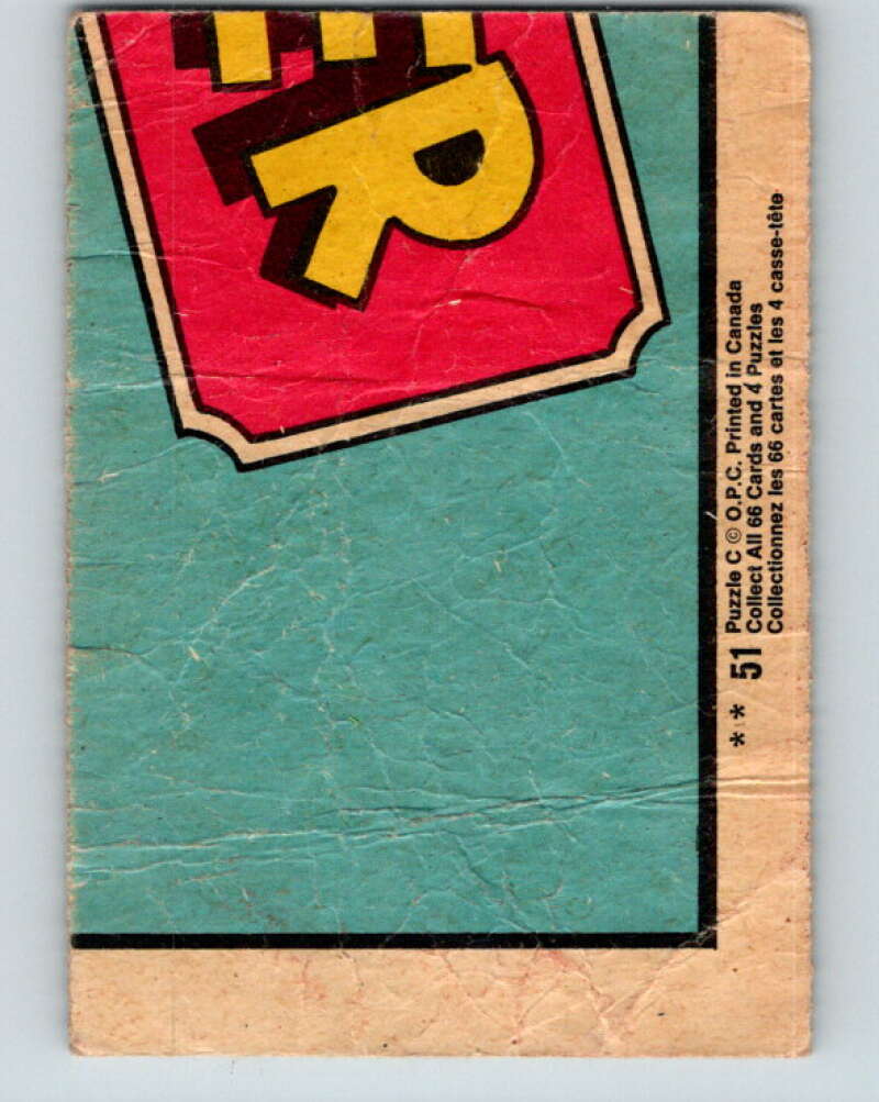 1970's O-Pee-Chee Bazooka Joe and his Gang #51 V16453