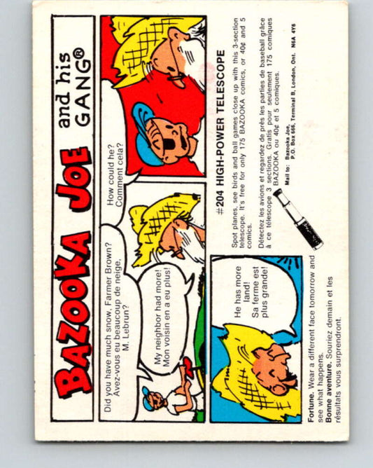 1970's O-Pee-Chee Bazooka Joe and his Gang #52  V16454
