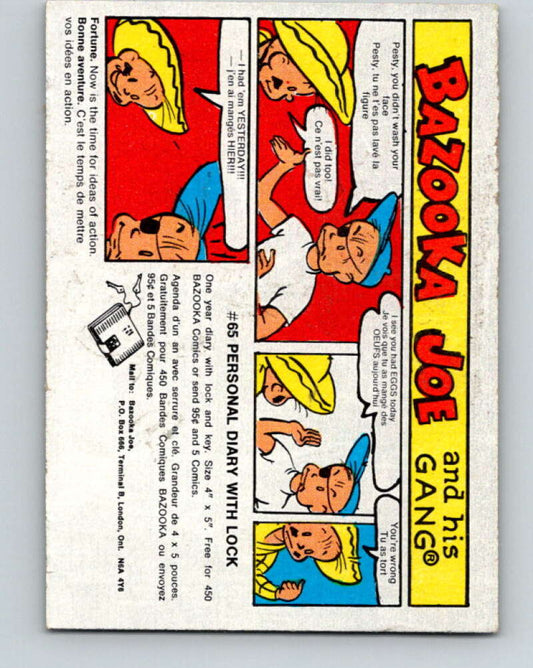 1970's O-Pee-Chee Bazooka Joe and his Gang #59  V16457