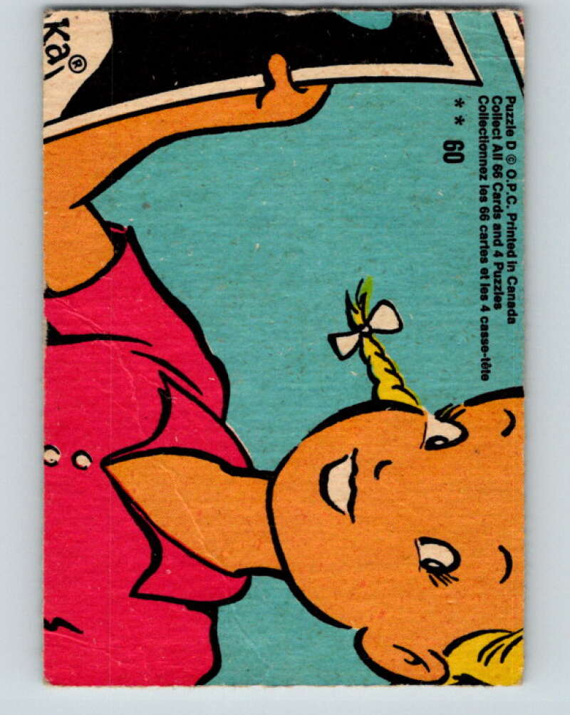 1970's O-Pee-Chee Bazooka Joe and his Gang #60  V16458