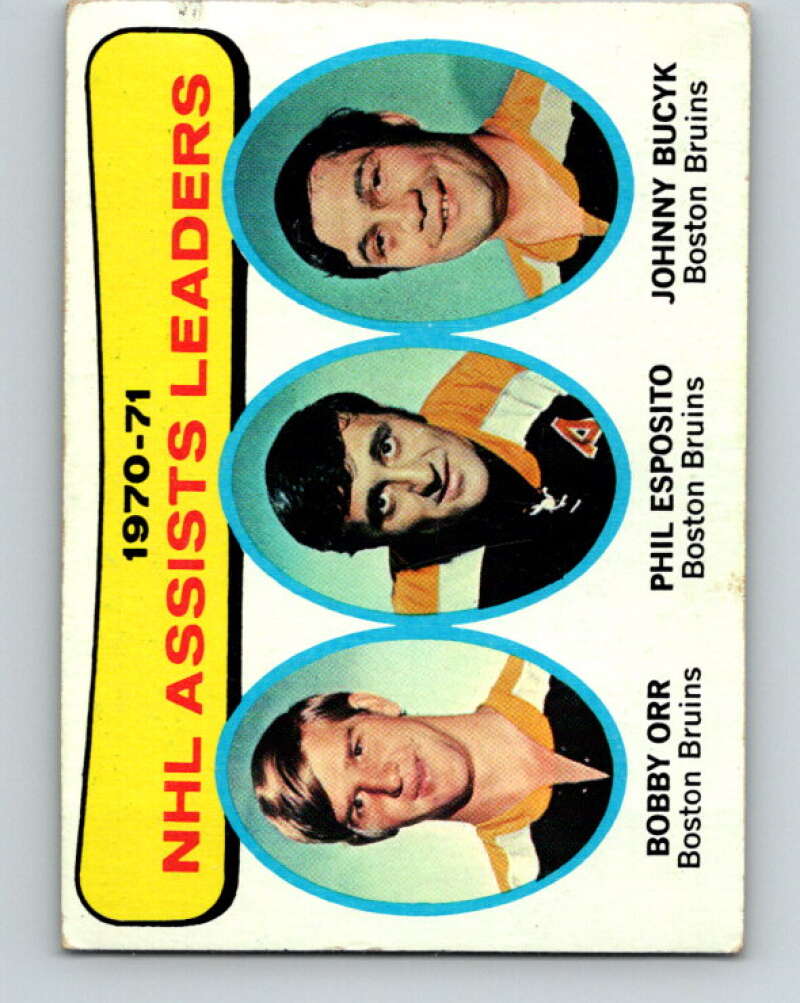 1971-72 Topps #2 Orr/Esposito/Bucyk LL  V16478