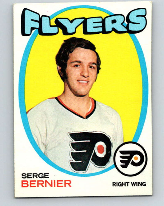 1971-72 Topps #19 Serge Bernier  RC Rookie Philadelphia Flyers  V16491