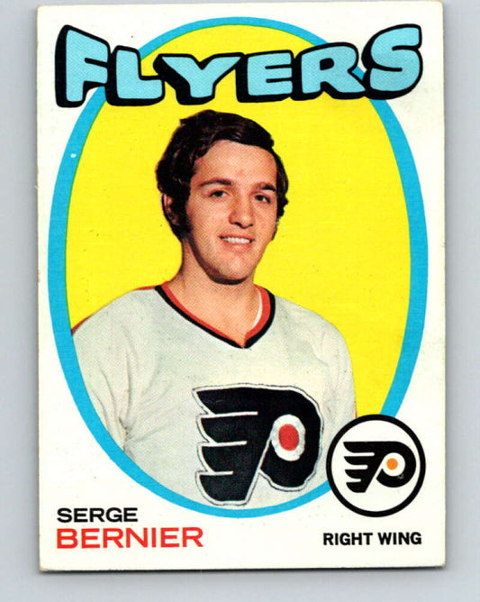 1971-72 Topps #19 Serge Bernier  RC Rookie Philadelphia Flyers  V16492