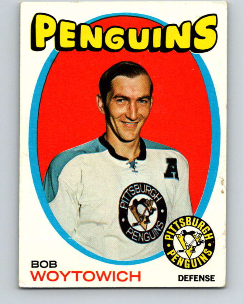 1971-72 Topps #28 Bob Woytowich  Pittsburgh Penguins  V16498