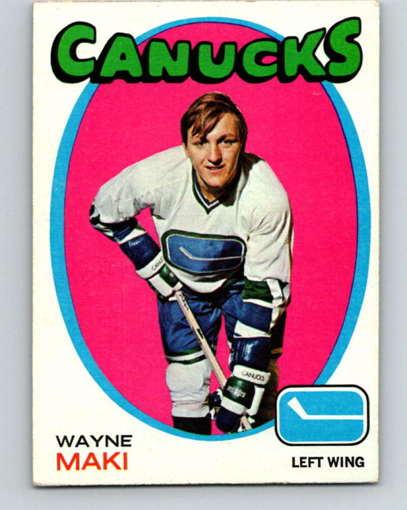 1971-72 Topps #58 Wayne Maki  Vancouver Canucks  V16511