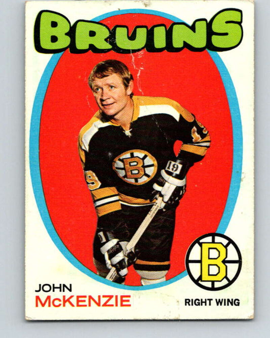 1971-72 Topps #82 John McKenzie  Boston Bruins  V16525